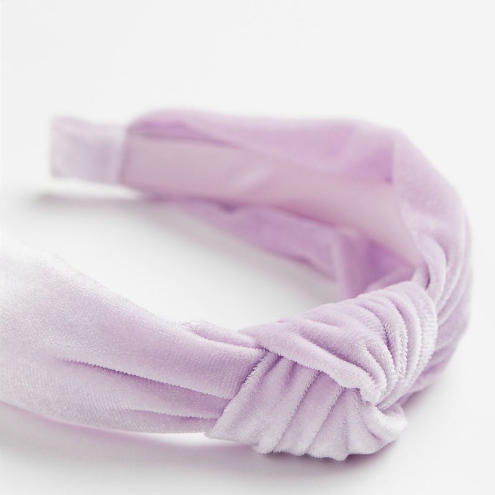H&M NEW LIGHT PURPLE KNOT-DETAILED HEADBAND NEW